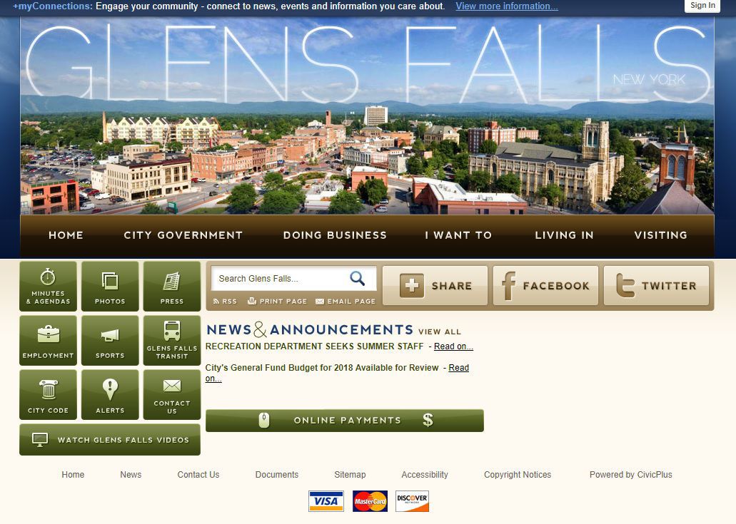 Glens Falls considering website upgrade